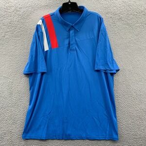 PAUL JONES Polo Shirt Mens XXL Short Sleeve Blue